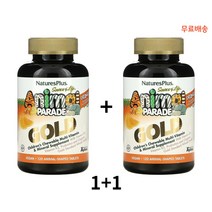 네이처스플러스 네이쳐스플러스 Natures Plus 애니멀 퍼레이드 키즈 멀티비타민 오렌지맛 120정 X2팩, 1개