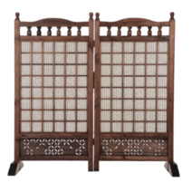 신화공방 [원목칸막이모음] 원목파티션 업소용 식당 사무실 호프 일식 이동식칸막이 카페인테리어 가리개 가림막, 접이식봉파티션, 월넛