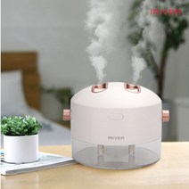 아이리버 저소음 분사각도조절 무드등 수유등 듀얼분사가습기 MH-150W, 핑크