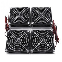 240W 12V 반도체 열전 펠티어 냉각 플레이트 쿨러는 작은 공간 PC에 적합 애완 동물 침대 냉각, 하나, 블랙 & 실버