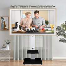55인치 TV 스탠드 이동식 이동형 삼성 사이니지 LED 티비거치대 LG 티비다리, 40~65인치거치대/블랙