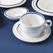 시라쿠스 메이플 시리즈 밴드 커피잔 세트, 블루, 1개