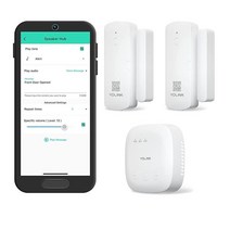 YoLink 스마트 홈 스타터 키트: 도어 모니터링/홈 보안 투 도어/윈도우 센서 및 허브 스타터 키트 알렉사 IFTTT 호환 도어 
