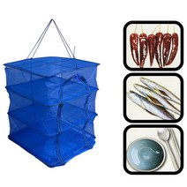 캠핑 설걷이 식기 건조망 식품 생선 야채 3단 대45X45