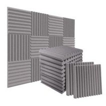 24 팩 30x30x2.5cm 방음 폼 패널 녹음 스튜디오 게이밍룸용 흡음 단열재