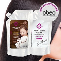 고급형 5N자연갈색 오베오 프로텍티브 헤어칼라크림 염색약 염모제 벤토나이트 새치 뿌리 흰머리 진화광수