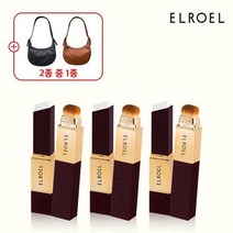 기본ELROEL 2022 엘로엘 블랑 커버 크림 스틱 퍼플 에디션 x 3개 + 호보백 패키지, 단일수량