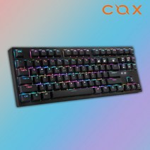 COX 모나크 교체축 RGB 한영 이중사출 PBT 체리 키보드 (갈축)