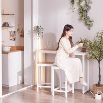 [1만원 즉시할인][방문설치] 크라운퍼니쳐 모모 바테이블 800 1000 1200 1400 4colors 4size, 오크+화이트, 모모 홈바 콘솔 바테이블 1000, 300