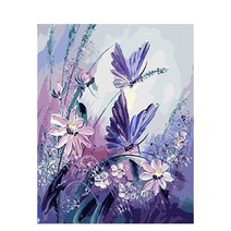 votgl diy 그림그리기 크리스마스 diy 유화 생산 40*50cm, 106 나비
