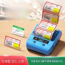 스티커만드는기계 레터링 블루투스 인쇄기 의류택, T50Pro그린+라벨1롤(2롤 추가 제공)