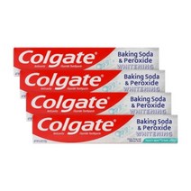 Colgate 콜게이트 베이킹 소다 페록사이드 화이트닝 민트 치약 170g 4개 세트