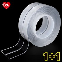 바마브 1+1 초강력 붙여보게 양면테이프 3M 두께 2mm 단일사이즈 다용도 흔적없는 만능 무중력 괴물접착력 겔