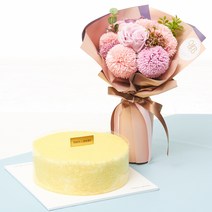 유어버스데이 뚜레쥬르 고구마케익+비누꽃 햇살카네이션다발[어버이날 카네이션]