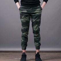 스댕클럽 남여공용 밴드 스판 카모 조거 바지 SBJ2780