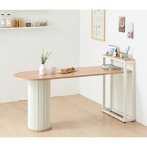 1700 유니크한 입체 기둥 선반 벽면 식탁 밥상 30평대, 01.1700_화이트