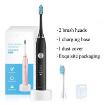 울트라 소닉 USB 충전식 무선 전동 칫솔 성인용 방수 화이트닝 치아 브러시, [03] USB Charge