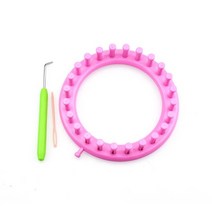 니팅링 뜨개반지 diy machine 봉제 도구 round circle 모자 knitter 뜨개질 직기 키트 handmade 양모 스카프 weaving knit loom, 29cm