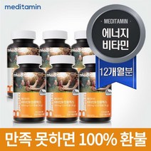메디타민 비타민B 컴플렉스 에너지비타민 활력충전, 6개, 120캡슐