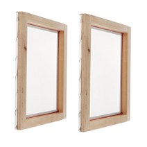 GHSHOP 2Pcs 스크린 인쇄 나무 프레임 실크 인쇄 메시 77T