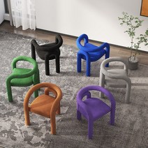 럭셔리 특이한 카페 가게 의자 미니멀 원룸 인테리어, Klein 블루 그레인 플리스