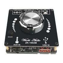 ZK-1002M 100W+100W Bluetooth 호환 5.0 오디오 앰프 보드 스테레오 앰프, CHINA_Black