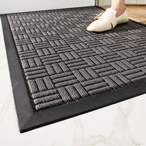 업소용 현관매트 미끄럼방지매트 격자무늬 발매트빌딩현관매트, 그레이 90x150, 1개