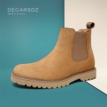 첼시부츠 남자 앵클부츠 가죽신발 decarsdz men leather boots shoes men 2022 fashion chelsea boots comfy men casual