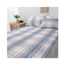 한성실업 썸머체크 시어서커 리플 아사 순면 카페트 SS, 썸머체크 카페트(SS), 그레이