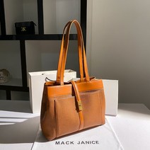 홍콩 MackJanice 심플 다재다능 고급 소가죽 숄더백 가을 신작 트렌디 토트백