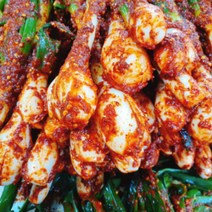 [해온푸드][시즌 한정김치] 양파줄기 김치1kg 아삭아삭 김치 김장김치 밥도둑 별미김치 밥도둑김치, 상세페이지 참조