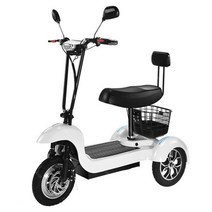 장애인 전동 스쿠터 daibot 전기 노인 3 바퀴 전기 12 인치 48v 500w, 흰색 b
