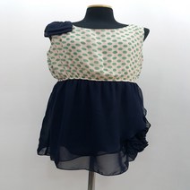 S1124/장미꽃장식쉬폰원피스/민소매원피스/나시원피스