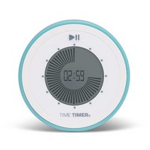 타임타이머 Time Timer 트위스트 디지털 90분 카운트다운 시계, Lake Day Blue