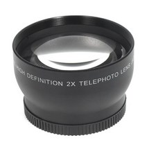 호환 텔레컨버터 익스텐더 콘버터 렌즈 앰프가 있는 52mm 전문 텔레컨버터 렌즈 소우주 사진 촬영을 위한 2.0x 다층 코팅 스토래그 백, 검은색