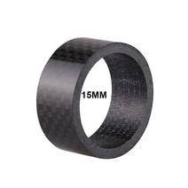 산악 자전거 프론트 포크 헤드셋 3K 탄소 섬유 사이클링 부품 3/5/10/15/20 Mm 간격 패드 링 와셔 스페이서, 15mm