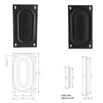 스피커 방진패드 스피커망 흡음판 베이스 라디에이터 우퍼 진동 멤브레인 패시브 서브 70mm DIY 홈 시어터 수리 키트 2 피스