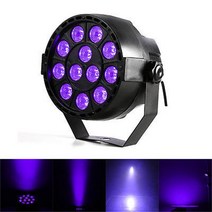 디제잉 기계 장비 DJ 12led 사운드 센서 프로젝션 램프 uv 3w 보라색 조명 무대 조명 홈 클럽 디스코 dj 쇼 볼룸 밴드 ac 90 240v, 없음