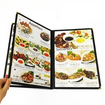 메뉴판 메뉴북 투명메뉴판 투명메뉴판4p 식당메뉴판 카페메뉴판 고급메뉴판 메뉴판제작 간편메뉴판 메뉴판디자인 투명케이스 투명파일 _ 2023895EA, 쿠팡 본상품선택
