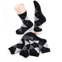 블랙컬러 아가일패턴 여자 데일리 구두 양말 10P