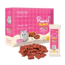 프리미요 크런치박스 고양이 영양비스킷 4종, 참치 + 연어 혼합맛