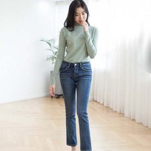 에이브릴진 여성용 슬림부츠컷_융털기모 BV_8174