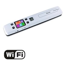 북스캐너 북스캔 책스캔 셀프북스캔 Iscan-Wifi 휴대용 스캐너 A4 문서 책 학교 용품 핸드헬드 1050DPI, 01 Wifi