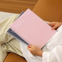 월별 일정관리 2023 스프링 스케줄러 다이어리선물 업무계획 회사원 스터디플래너 실용적 심플 목표달성, 네이비