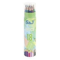 온비유 프리미엄 드로잉 색연필 17.5cm, 18색, 9개