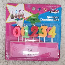 숫자 캔들 0부터 9까지 세트 나이 양초 생일 케이크
