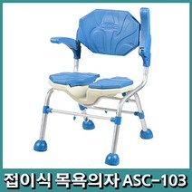아시아엠이 ASC-103 노인 환자 어르신 고급 접이식 목욕의자 복지용구, 1개