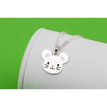 미아방지목걸이팔찌 실버 / 쥐돌이 목걸이 팔찌 세트, 목걸이