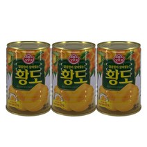 오뚜기 황도 복숭아 통조림 400g 3개