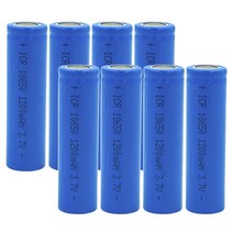 18650 충전식 리튬이온 배터리 ICR18650 3.7V 1200mA 1세트(8PCS)